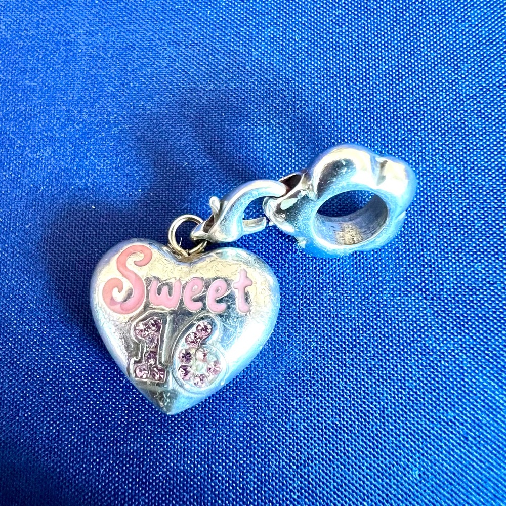 Brighton Sweet 16 Charm Silver Plated Swarovski Crystals
